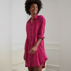 Anthropologie Weekender Button Front Shirtdress